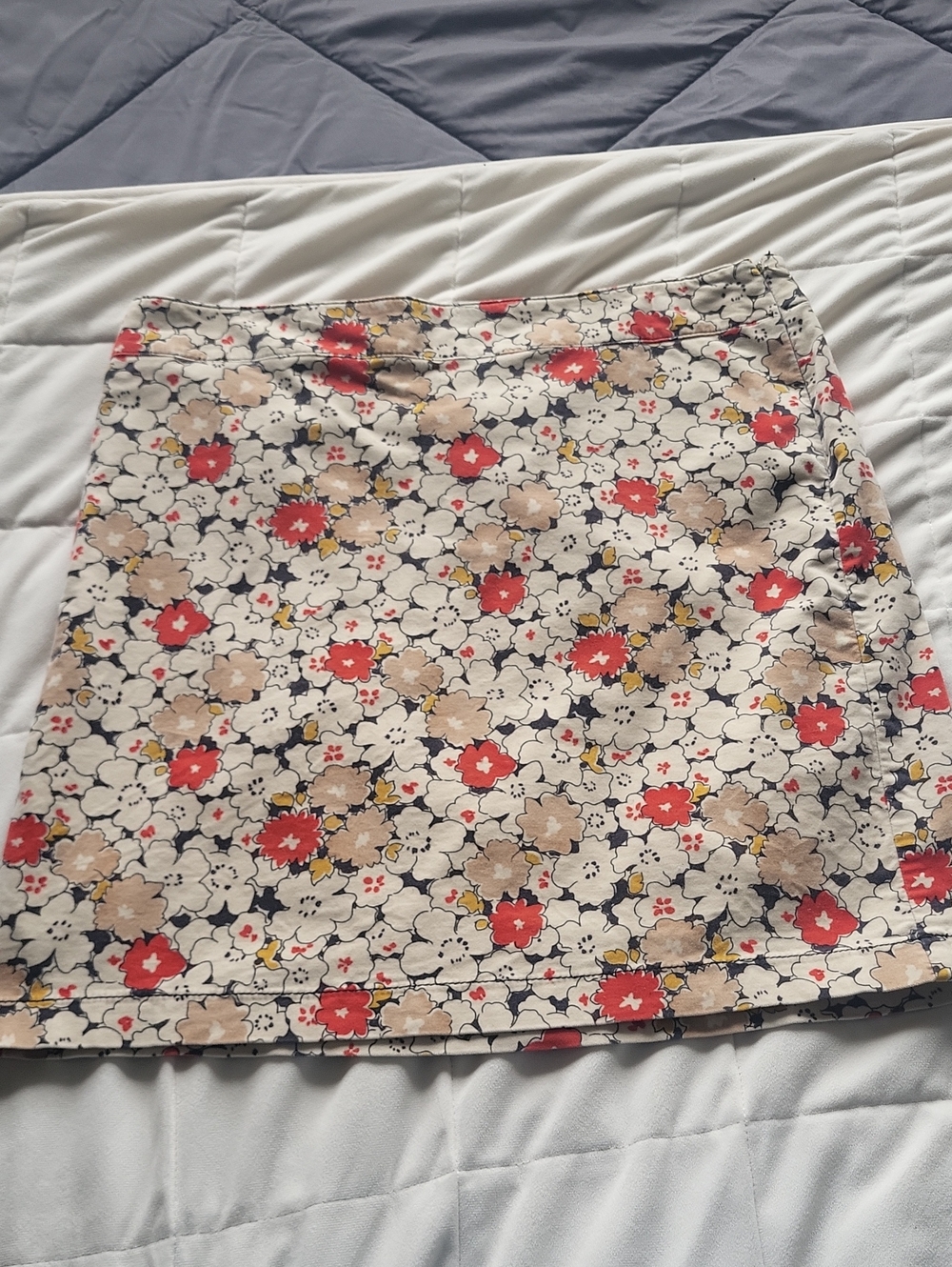 LOFT Floral Mini Skirt